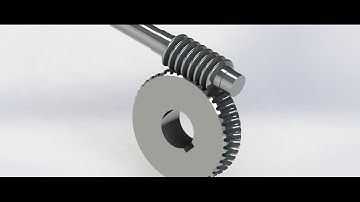 Hướng dẫn học Solidworks cơ bản - Vẽ và mô phỏng trục vít bánh vít bằng solidworks