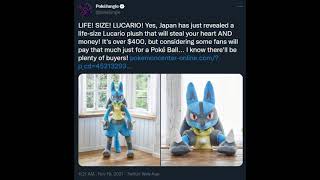 Life-size Lucario plush