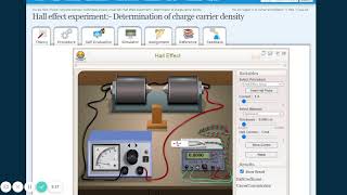 Hall effect experiment  - VLAB Demo by Dr.M.V.L.Kumari, Dept of Physics