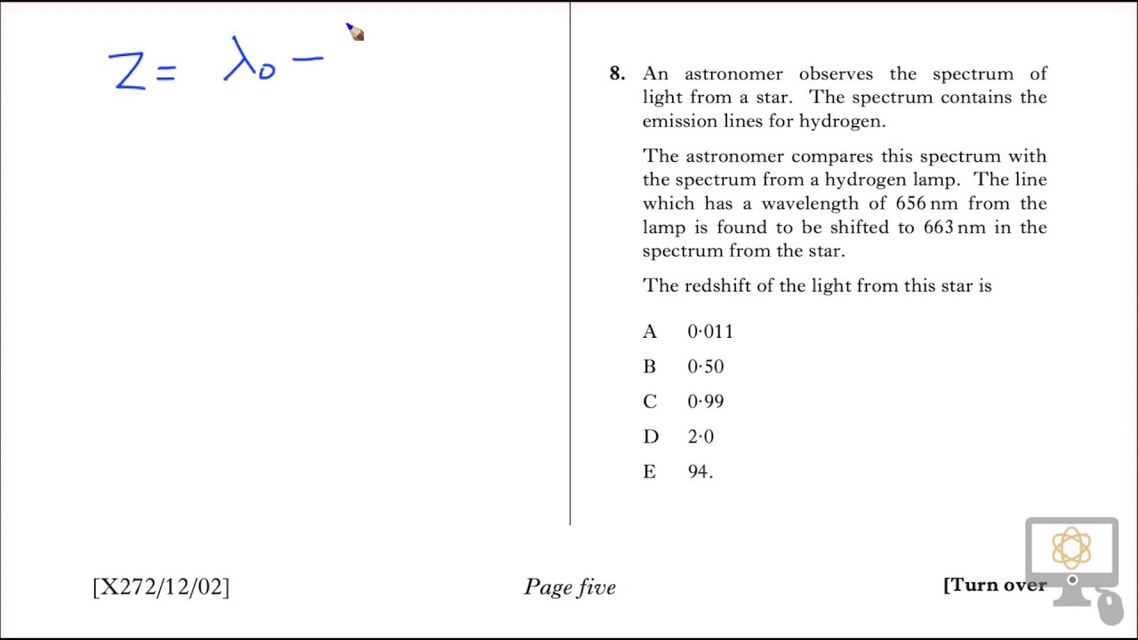 Q8 MC 2013 Revised Higher Physics Paper 