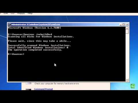 Video: Kako Popraviti Bootloader Sustava Windows 7