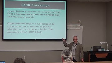 5-6-18 "Open-Mindedness When and Why is it a Virtue?" Presented by James Spiegel - Taylor University