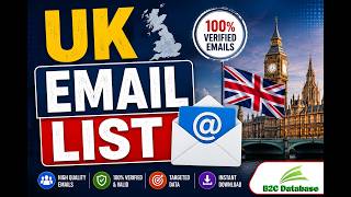 UK Email List | Verified UK Consumer Email Database for Marketing – B2C Database