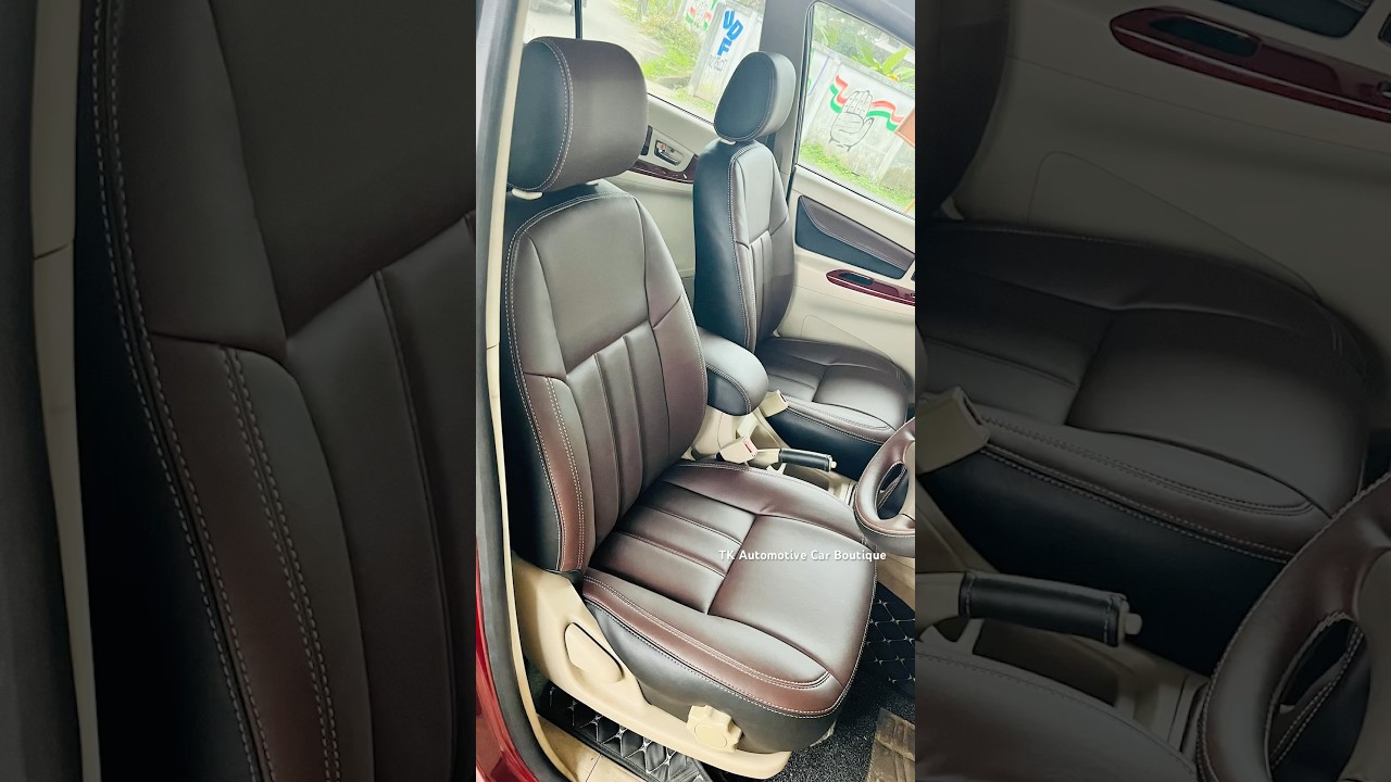 Innova 7 Seater Interior Customisation | Nappa 🔥🔥🔥 #innova #car #car seat covers #bgm