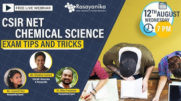 FREE Webinar : Tips & Tricks To Crack CSIR NET Chemical Science Exam With Top Rank