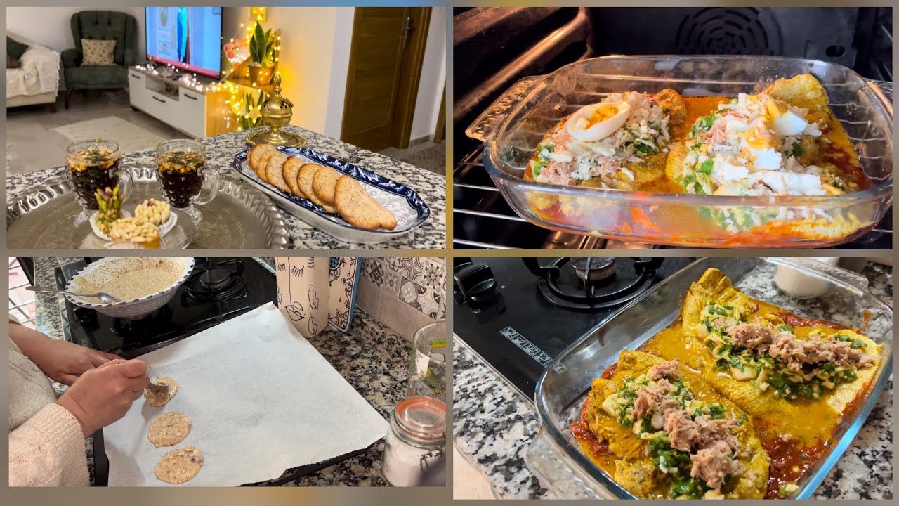 اواخر رمضان   / لحمة التن للعشاء  وصفة حلوة لسهريةtuiles aux amandes