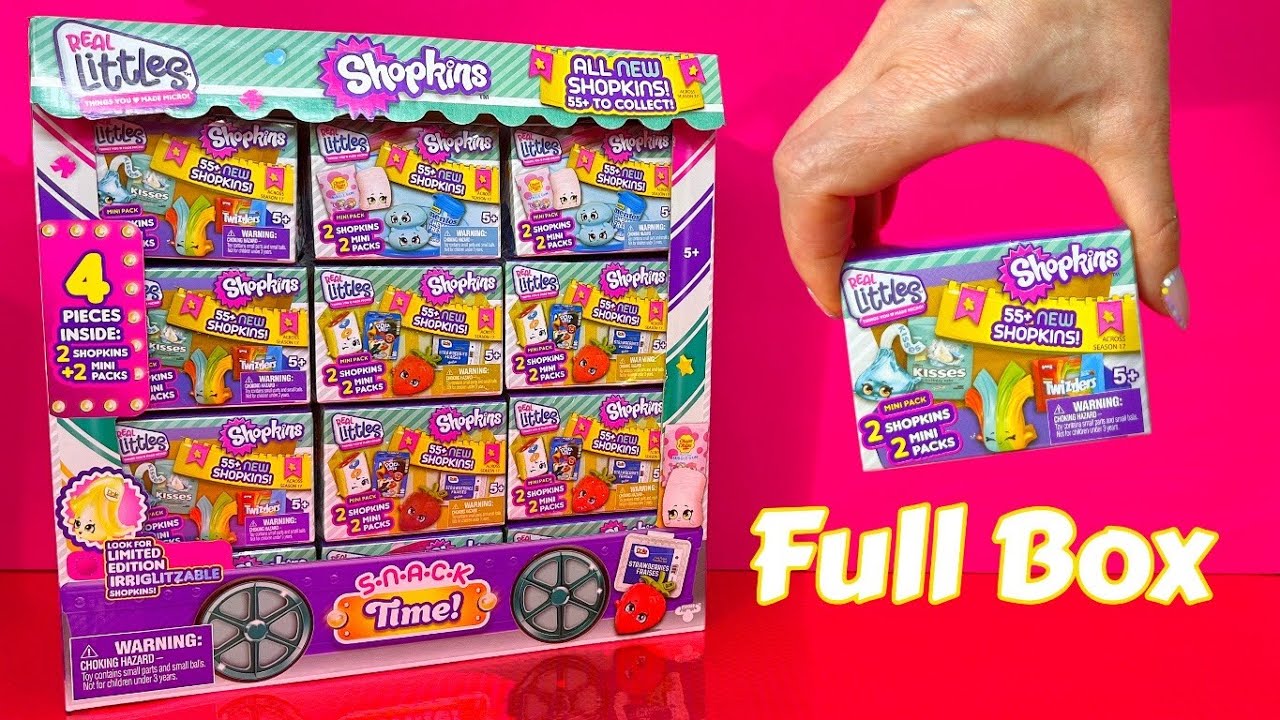 SHOPKINS REAL LITTLES SNACK TIME Season 17 BLIND BOX TOY UNBOXING YouTube