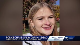 Germantown police identify woman killed in chase, crash
