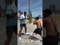 Anthony Joshua gives fan an opportunity for a move around. 👏 #AnthonyJoshua #BoxingTraining #FYP