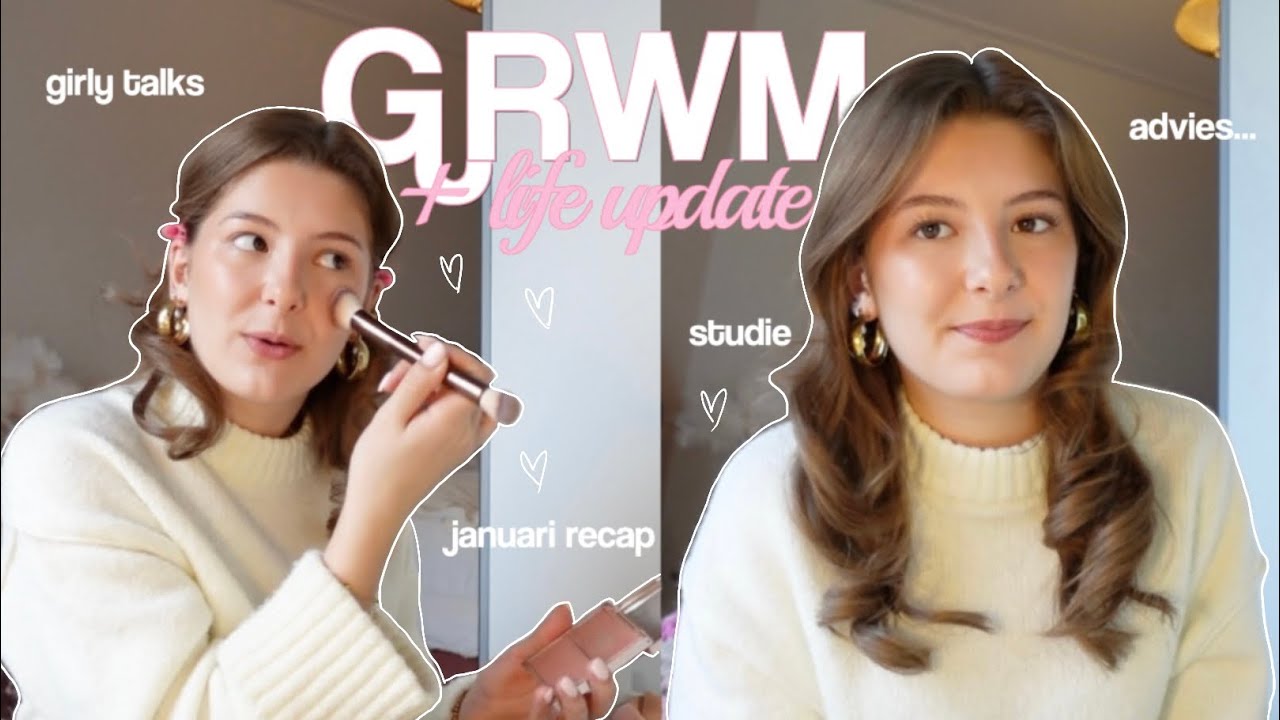 GRWM 🤍🌸 | LET'S CATCH UP 💬 studie struggles, life update & girly advice