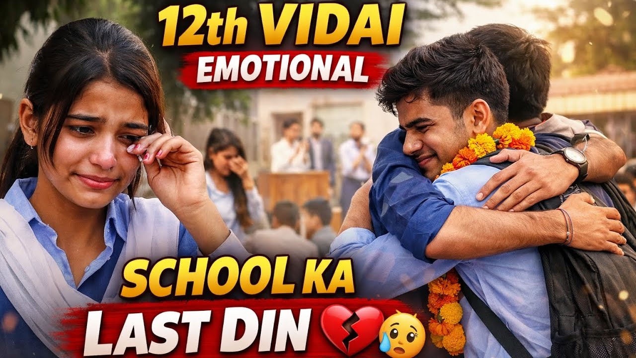 School Life Ka Last Din 💔 | 12th Farewell Vlog | Emotional Moments ...