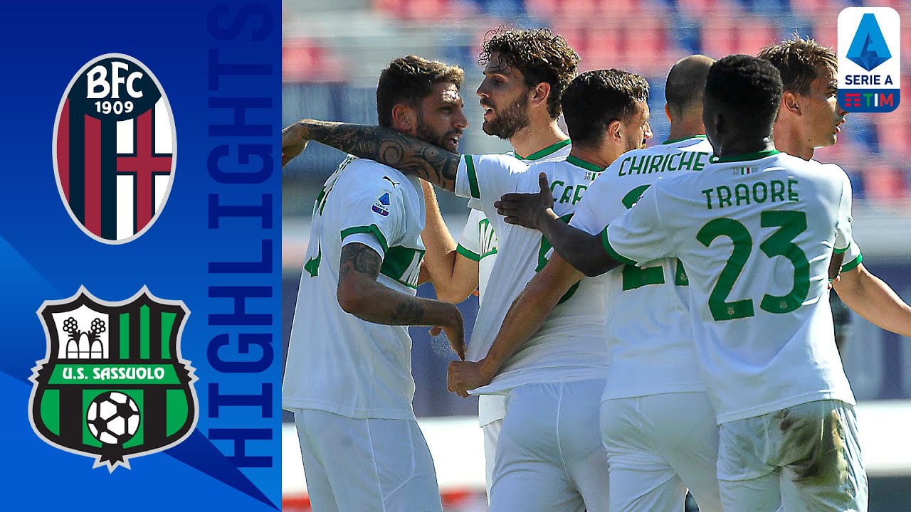 Sassuolo up to second in Serie A after seven-goal Bologna thriller