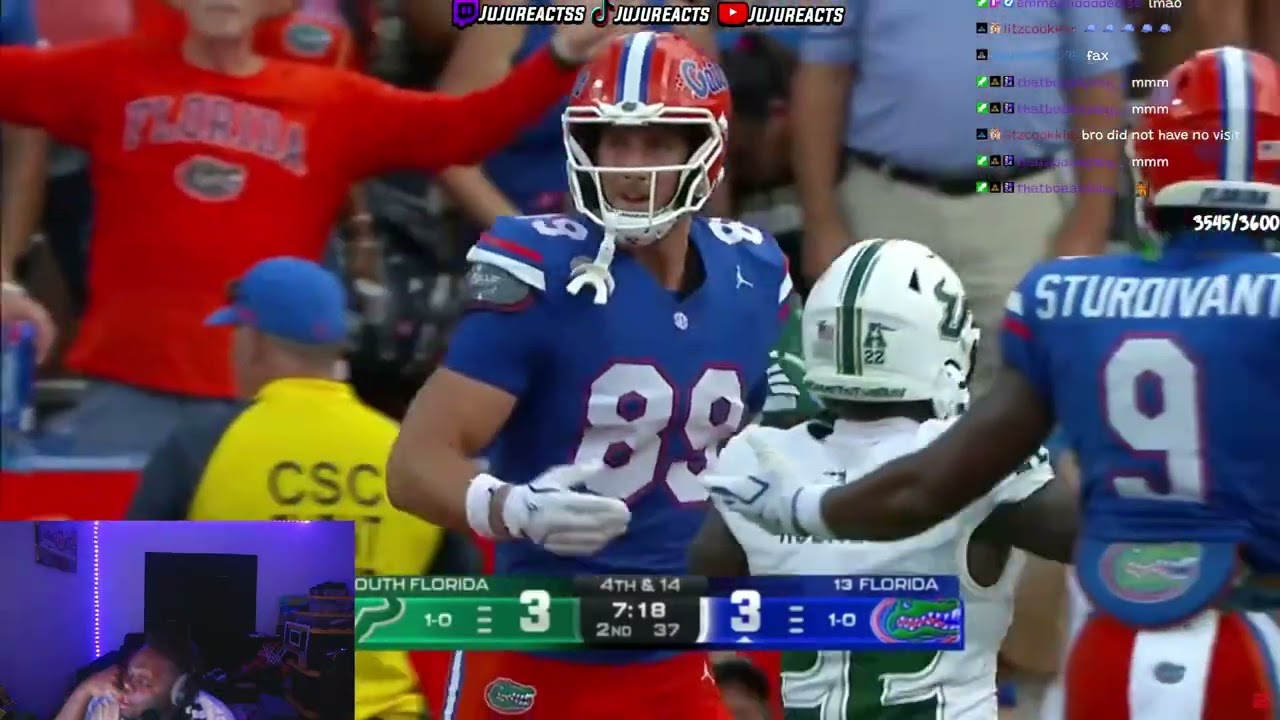 JuJuReacts To USF vs #13 Florida | CFB 2025 Full Game Highlights | Week 2