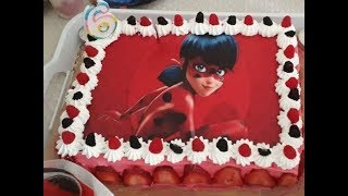 كيكة الدعسوقة لعيد الميلاد بنتي/ Miraculous Ladybug cake