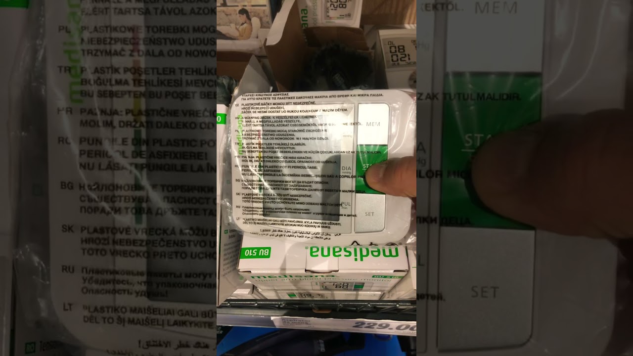 Lidl medisana upper arm blood pressure monitor YouTube