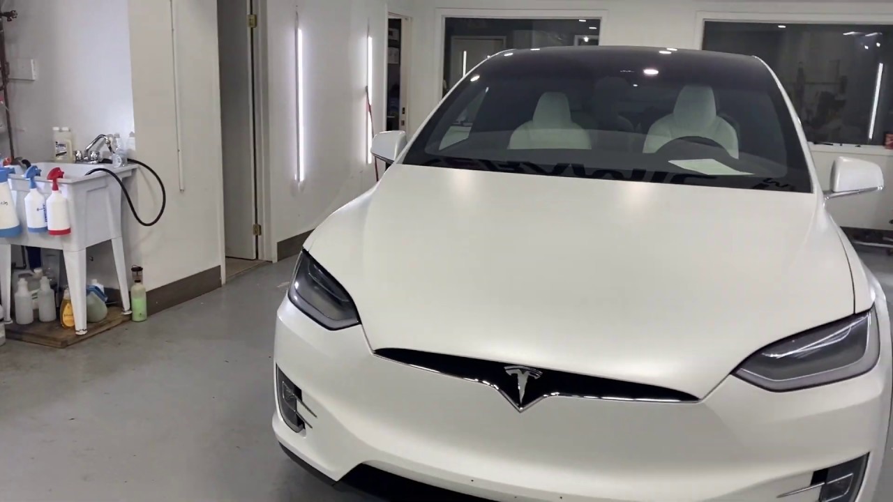 Tesla Model X - White To Satin White. - Youtube