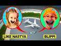 DROHNE &Uuml;BERWACHT PLANE EATER MIT BLIPPI UND LIKE NASTYA IN REAL LIFE!