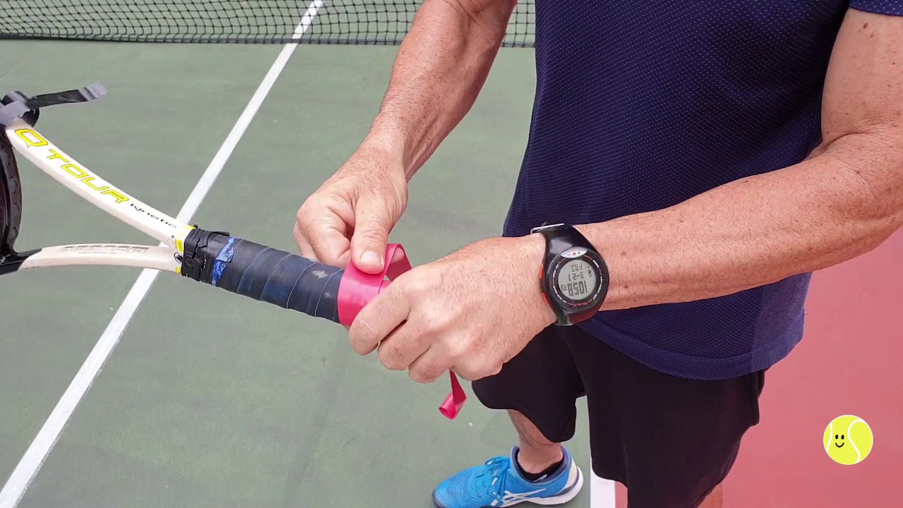Jay Davern Quick Tennis Tips how to put on an over grip for everyone