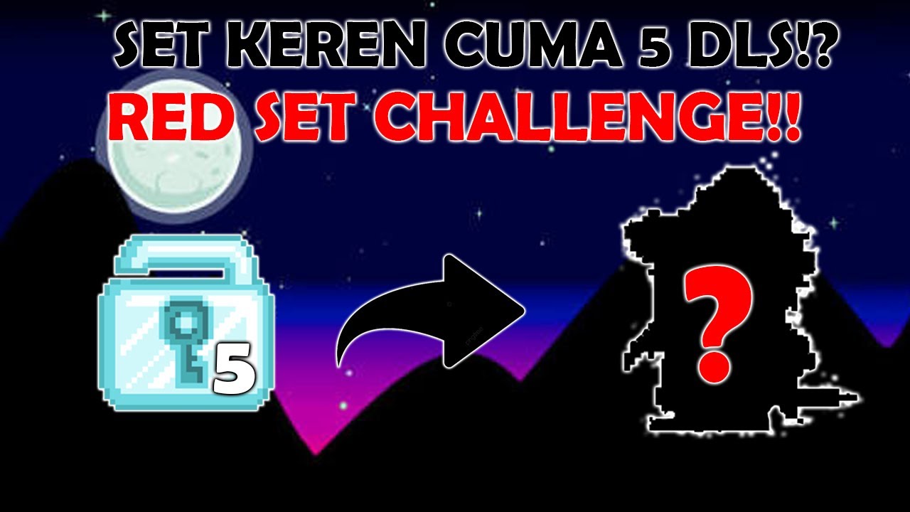 BEST COOL SET 5 DLS! SET WARNA MERAH 5 DLS! | Growtopia Indonesia