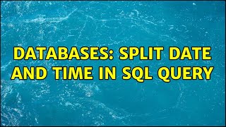 Celebrity Databases: Split Date and Time in sql query (2 Solutions!!) Profile