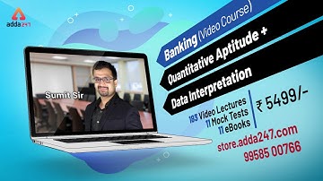 Are you Preparing for Banking Exams | Sumit sir Video course for Quants