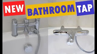 Installing adjustable temperature mixer bath shower tap