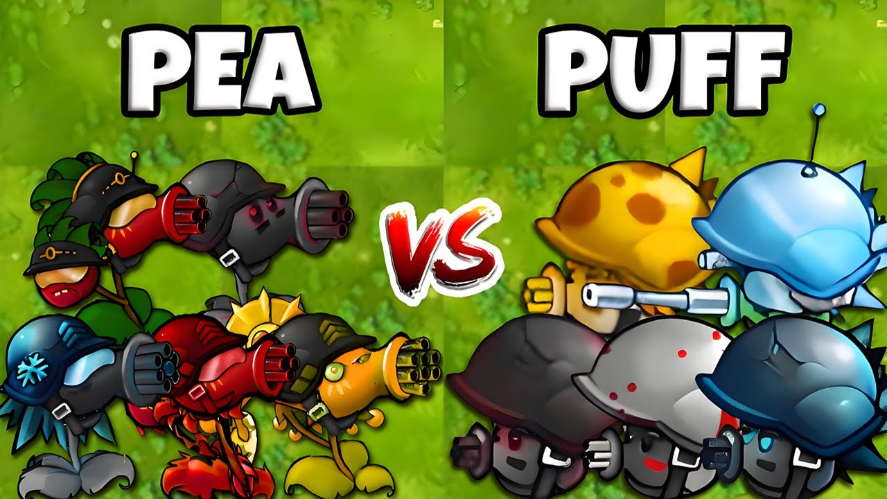 PVZ Fusion 2.5 Challenge - Team PEA vs PUFF Plants Fusion VS Obsidian ...