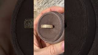 Custom engraved men’s band with scroll work design
