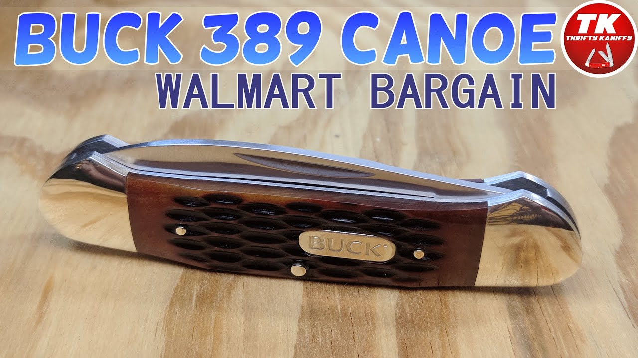 Buck 389 Canoe Brown Jigged Bone Walmart Exclusive Pocket Knife YouTube