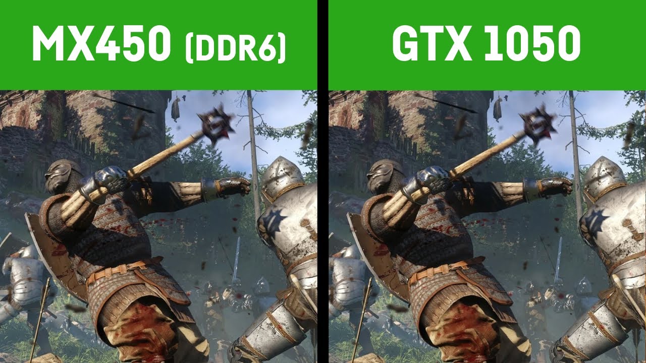 MX 450 DDR6 vs GTX 1050 (Laptop) in 12 Games - YouTube