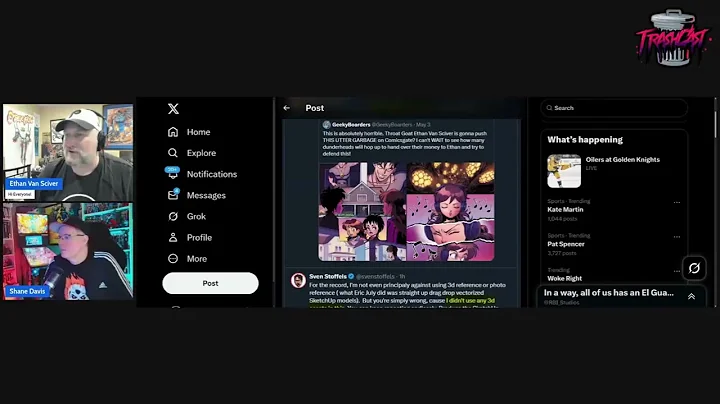 Throat Goat Ethan Van Sciver is crumbling under the slightest criticism of these books