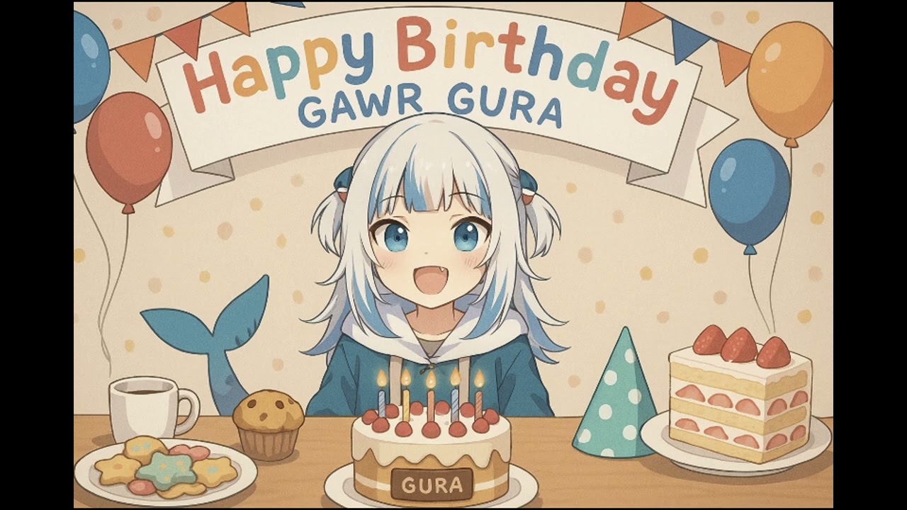Happy Birthday Gawr Gura !!! 