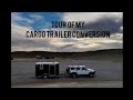 Tour of my Cargo trailer conversion 2019 CarMate 6x12