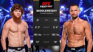 Sharaputdin Magomedov vs Reinier de Ridder Full Fight - UFC 5 Fight Night