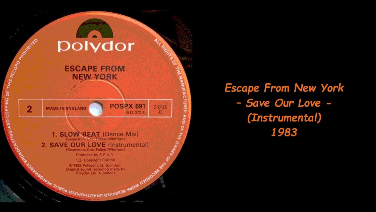 Escape From New York ‎– Save Our Love (Instrumental) - 1983 - YouTube