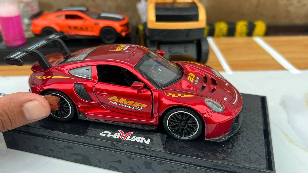 Wash the dirtiest AMR racing car 23 - Deep Exterior Detailing