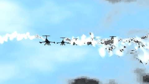 AutoDesk 3dmax  F-104 Fligh Formation