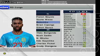 Pes 6 Patch 26 Colombie mises en jour avec l'équipe nationale la RDC🇨🇩 Version Pc (Winlator Android)