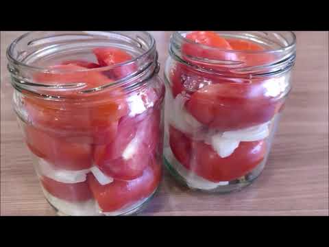 TOMATOES with Oil and Onions for the Winter #tomatoes #pickles #canning