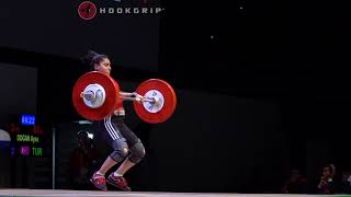 Ayse Dogan (48) - 81kg Clean and Jerk @ 2017 Junior Worlds