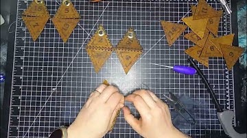 Leather D20 Dice Bag Creation Timelapse
