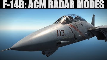 F-14B Tomcat: ACM/WVR Radar Modes(PLM, VSL, PAL & MRL) Tutorial | DCS WORLD