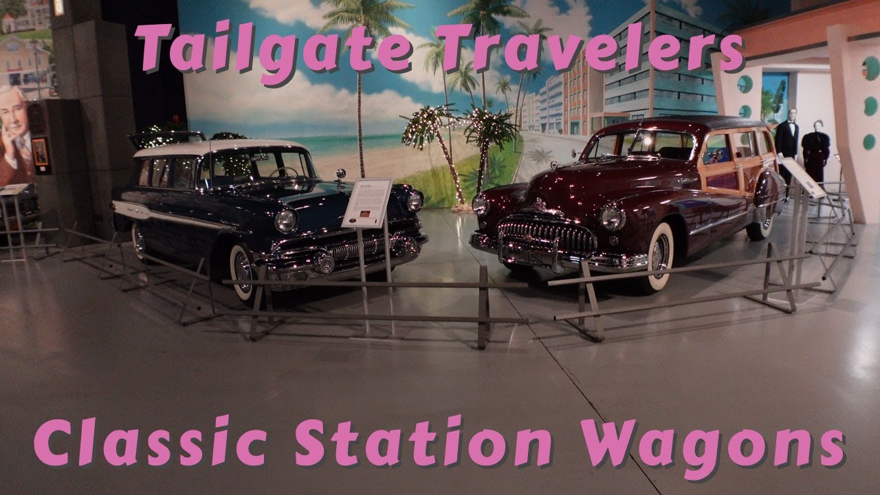 Vintage Station Wagon Exhibit at America's Transportation Experience Museum In Hershey Pennsylvania.