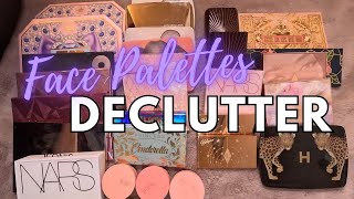 MAKEUP DECLUTTER 2024! \ Episode 5: Massive Declutter of my Face Palettes!