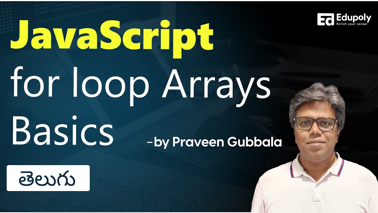 javascript for loop arrays basics - YouTube