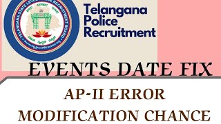 tsplrb SI Civil/Conistable||Events date fixed/ application-2 error modification chance..