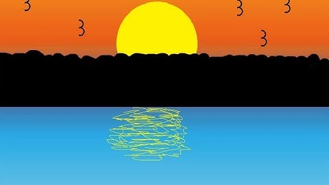 Draw Morning View painting | ms paint | computer drawing @little star kid channel