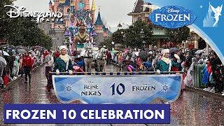 Frozen 10 Celebration Parade At Disneyland Paris 2023