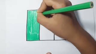 How To Draw cute ITALY flag Drawing Painting Coloring For Kids and Toddlers - Child Art