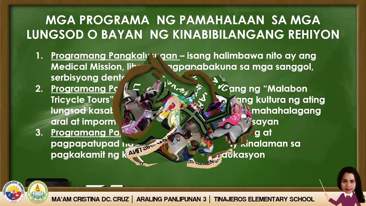 PAGLILINGKOD NG PAMAHALAAN SA MGA LUNGSOD O BAYAN NG KINABIBILANGANG REHIYON